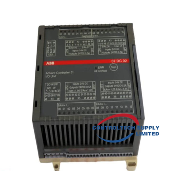 ABB 07DC92 GJR5252200R0101 Mô-đun đầu vào/đầu ra kỹ thuật số (I/O) Còn hàng