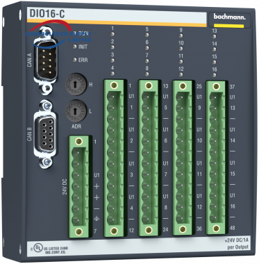 BACHMANN DIO16-C CAN Ведомый модуль цифрового ввода/вывода