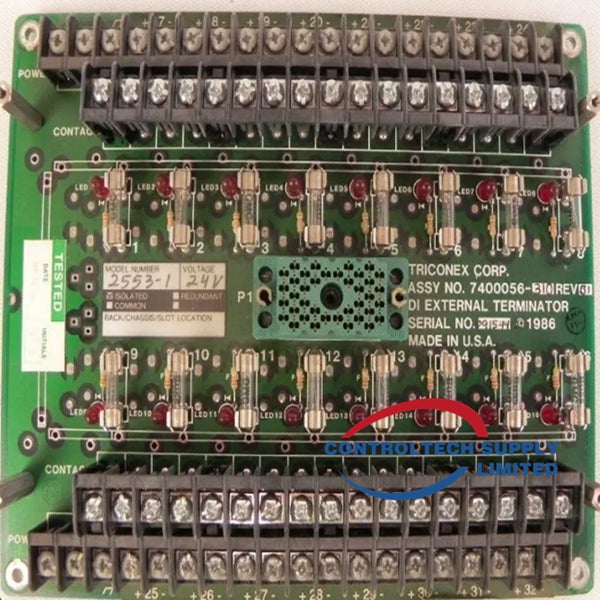 Высококачественный модуль аналогового ввода Triconex 2553 7400056-310 на складе