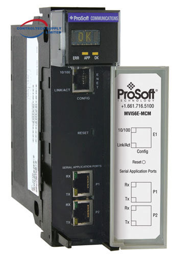 وحدة واجهة الشبكة المحسنة للعميل/الخادم ProSoft MVI56E-MNETR Modbus TCP/IP