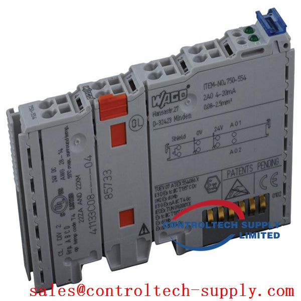 Módulo de entrada analógica WAGO 750-554 en stock