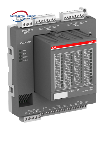 Módulo de E/S analógica ABB 07AC91 GJR5252300R0101 AC31 disponível em estoque